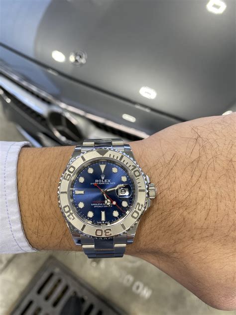 rolex yacht master 40 rainbow|rolex yacht master blue dial.